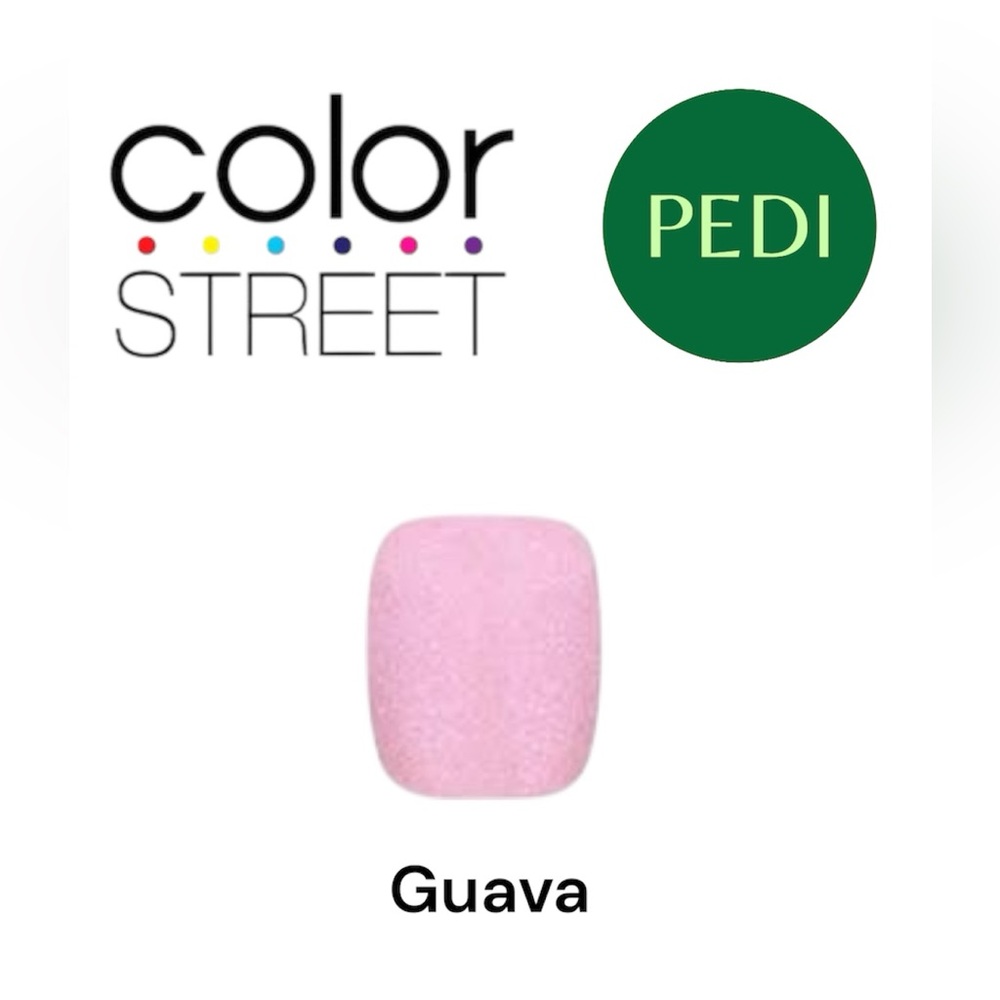 3 FOR $35: COLOR STREET Nail Strips - Guava Pedicure